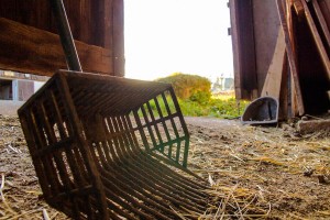 Mistgabel am  Reit- und Zuchthofes Strobl im Salzkammergut 